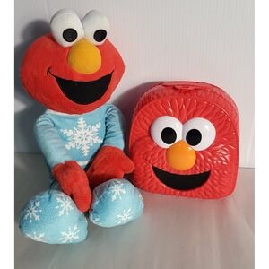 Sesame Street Elmo Plush Toy Pajamas and Backpack Set